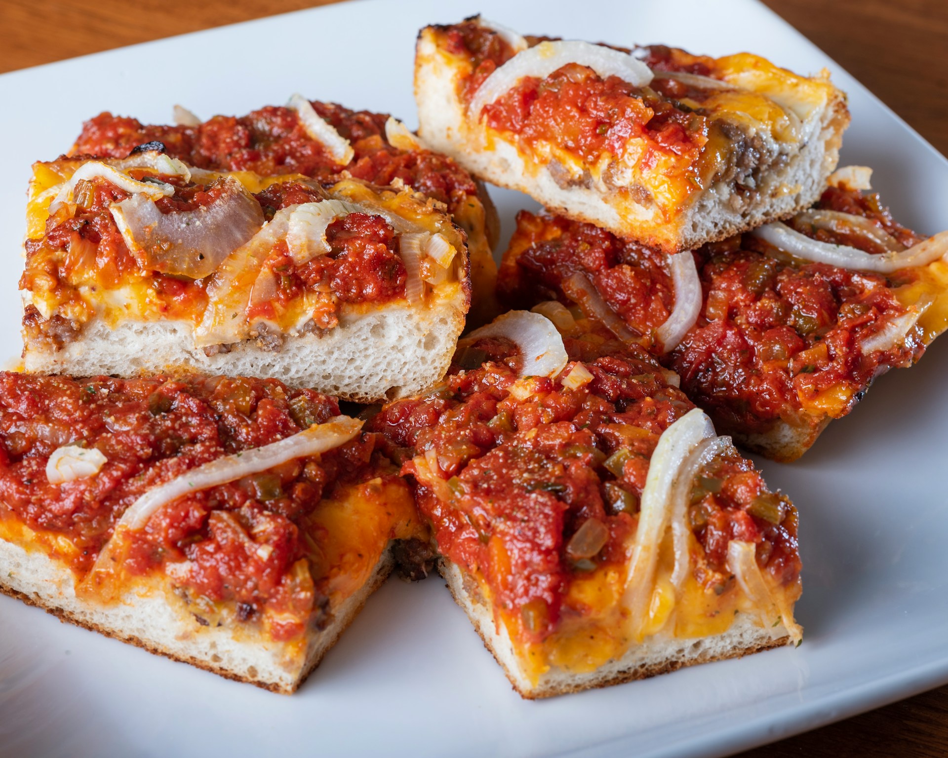 Кусочки пиццы