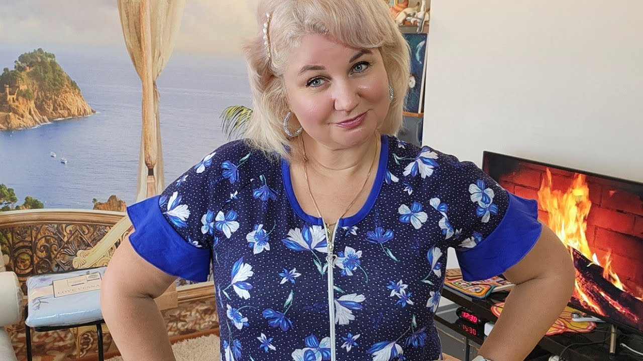 Тетя в халате