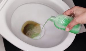 Чистка унитаза