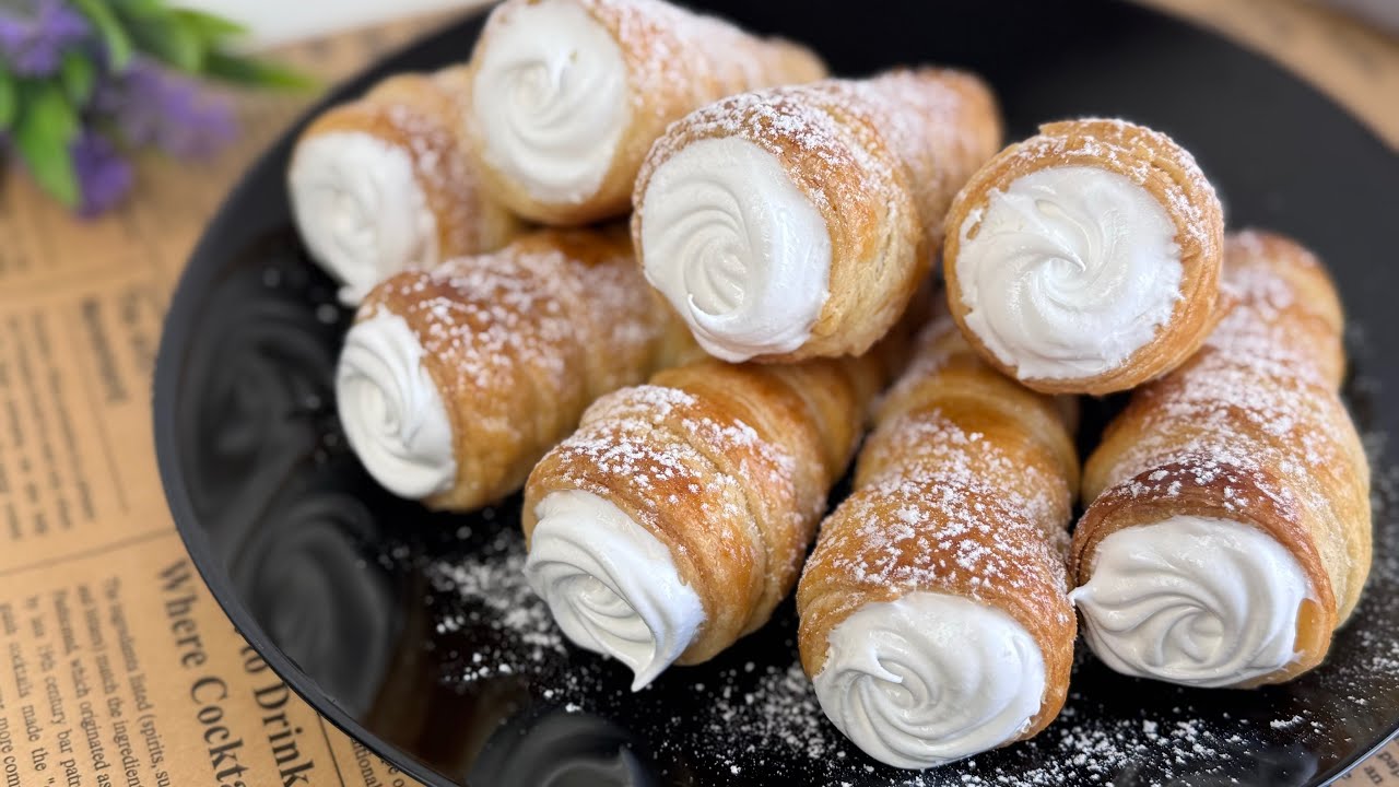 Трубочки с кремом