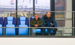 Губернаторы Тульской и Свердловской областей на матче в Туле.