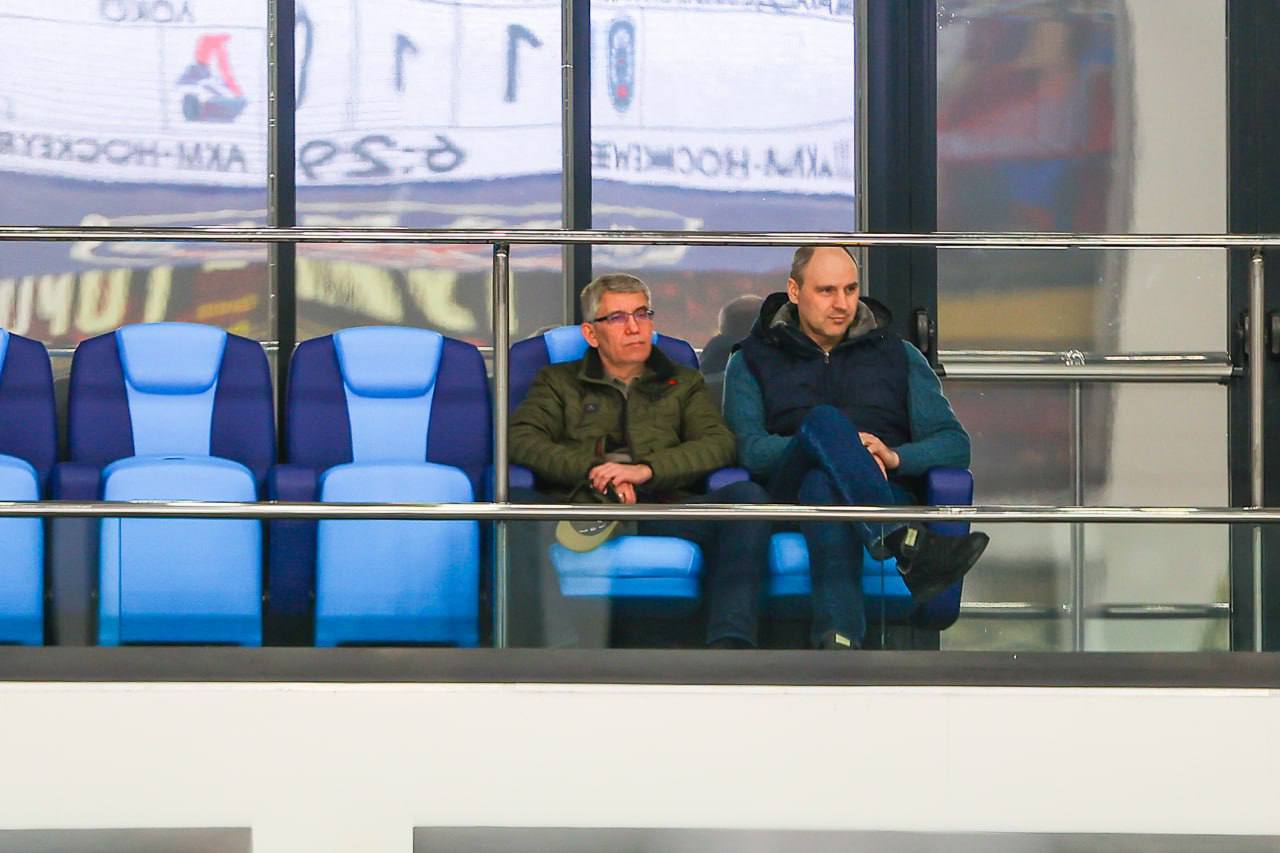 Губернаторы Тульской и Свердловской областей на матче в Туле.