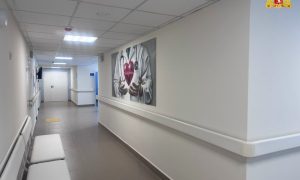 Коридор поликлиники на Урале