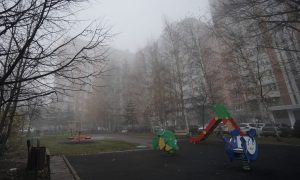 Двор в тумане