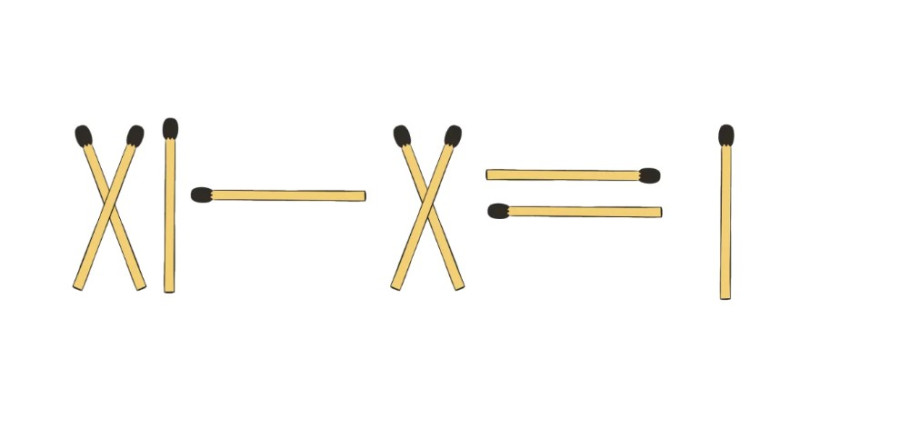 Пример из спичек 