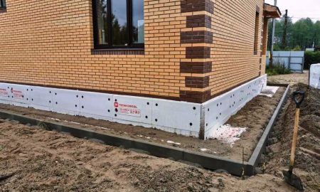 утеплённый фундамент