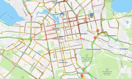 Автомобильные пробки в Екатеринбурге 6 марта 2026 года в 16.15