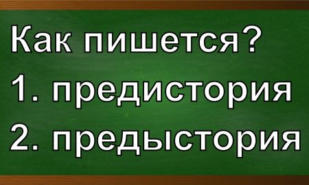 правописание слова предыстория