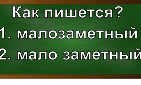 правописание слова малозаметный