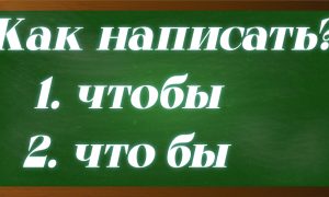 правописание чтобы и что бы