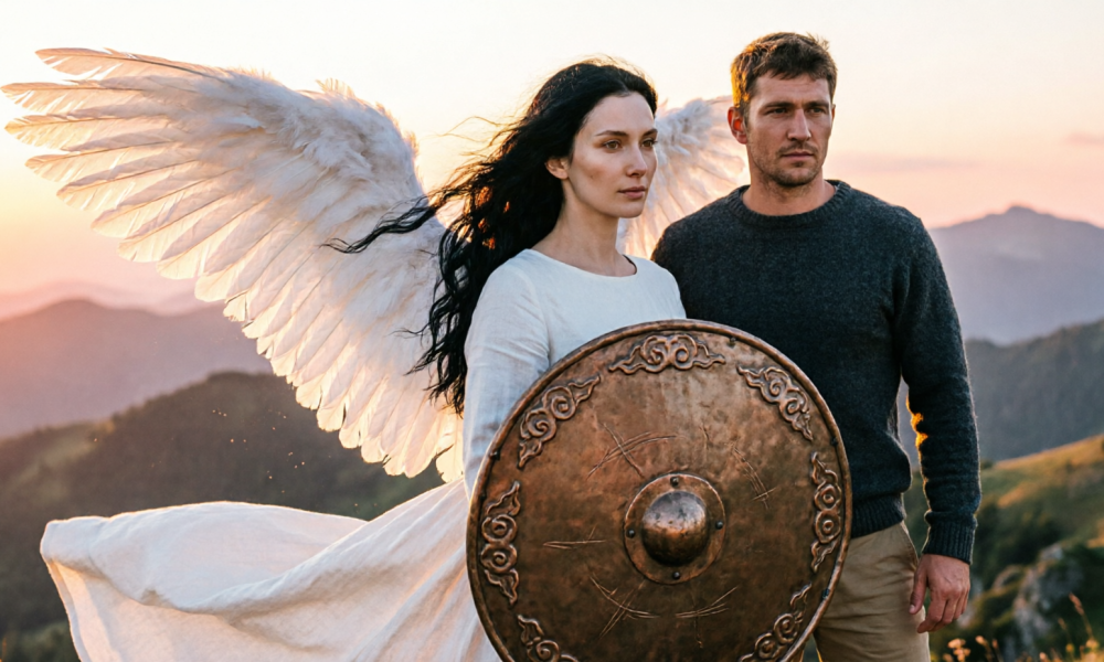 Ангел с щитом