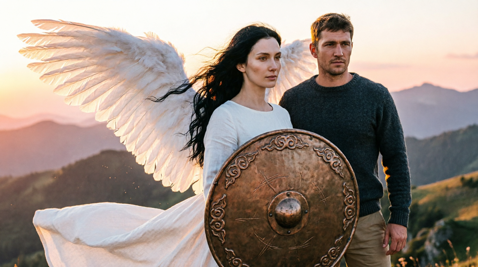 Ангел с щитом