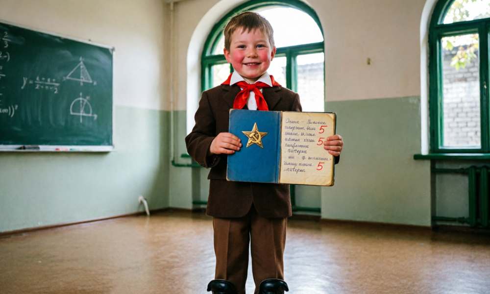 Школьник из СССР