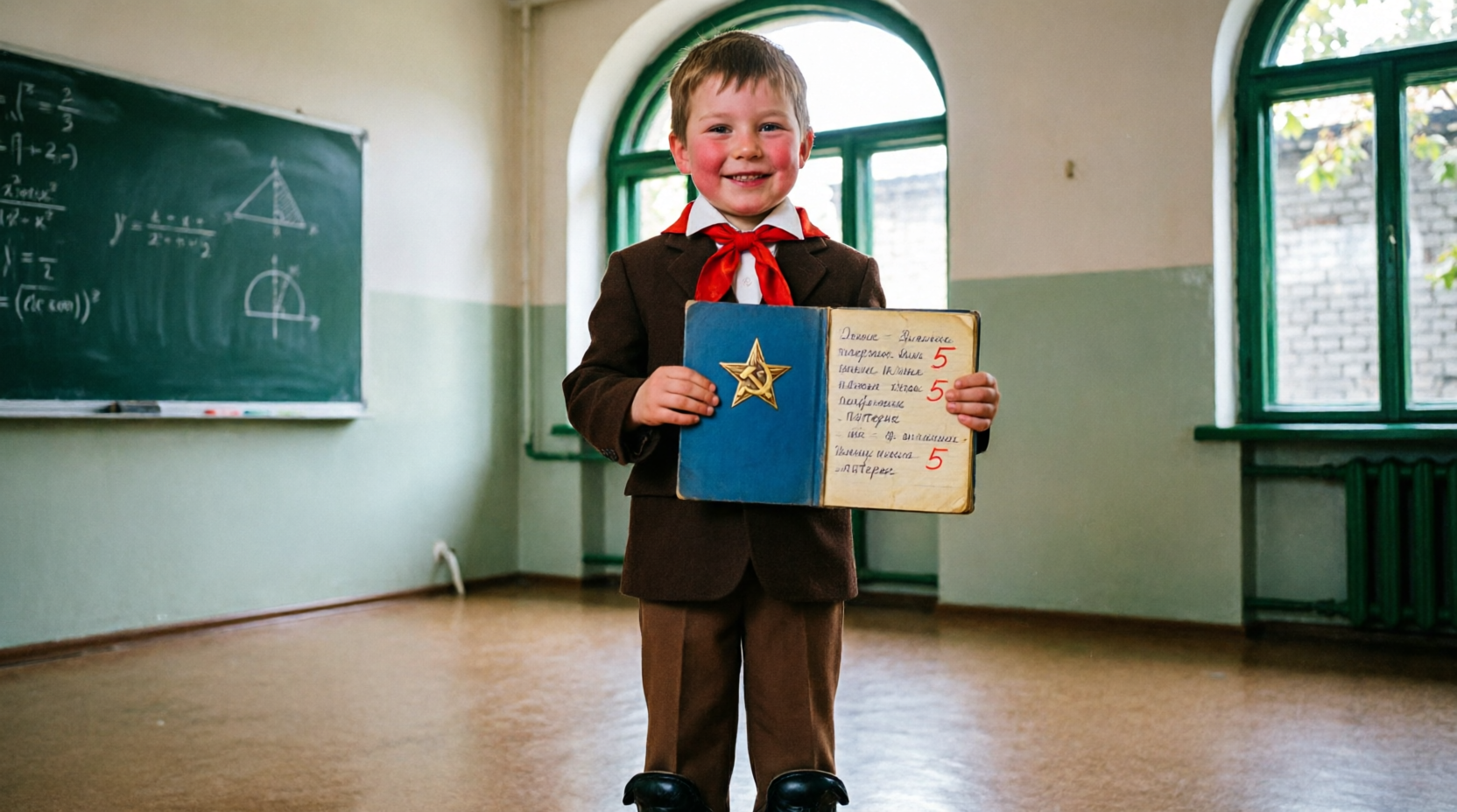 Школьник из СССР