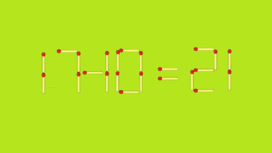 Из спичек сделан пример