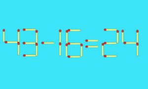 Из спичек выложено число