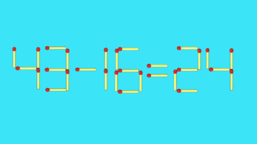 Из спичек выложено число