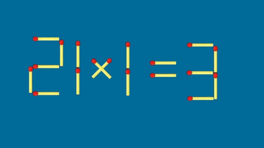 Пример сделан из спичек