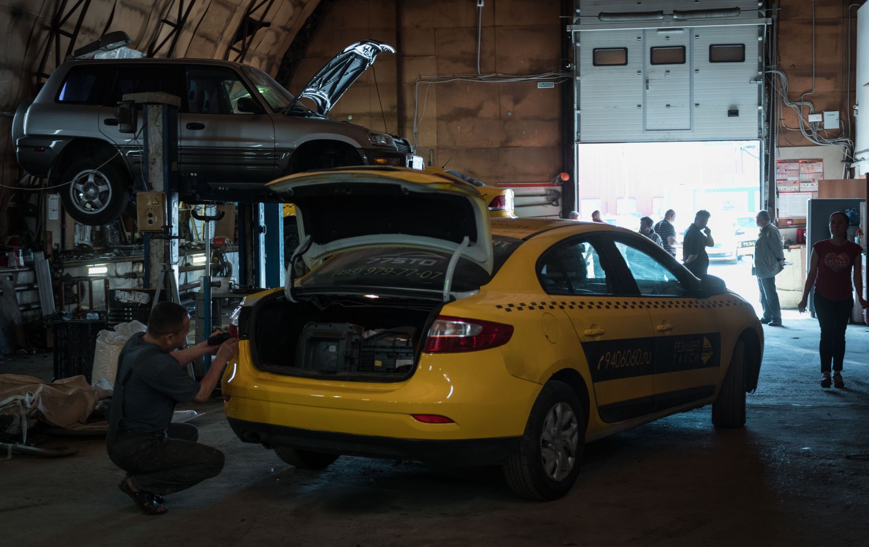 Такси на ремонте