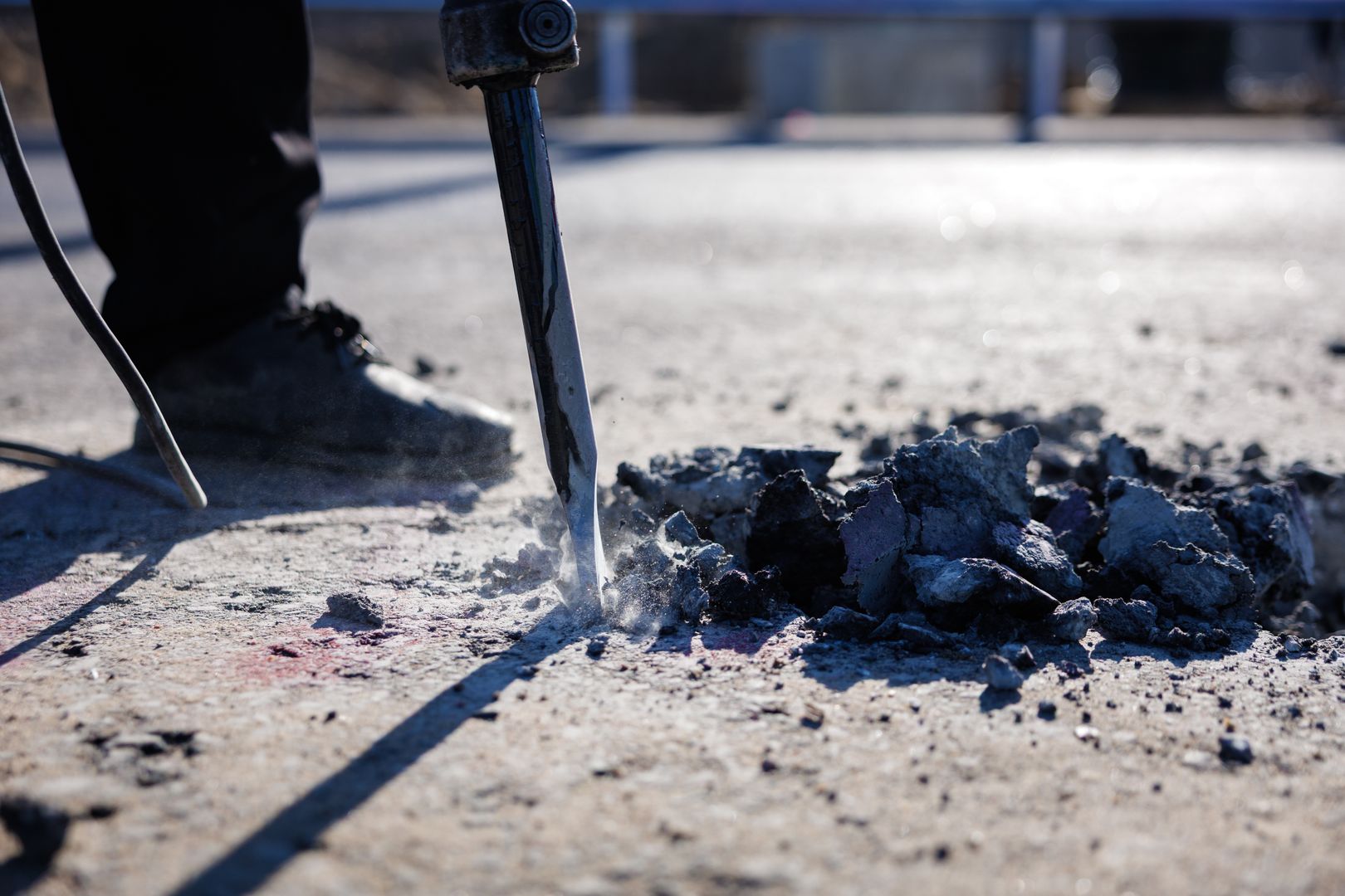 Стройка на дороге