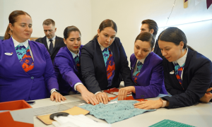 Бортпроводники работают над набором сенсорной разгрузки