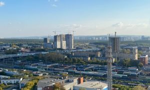 Вид на Екатеринбург с высоты