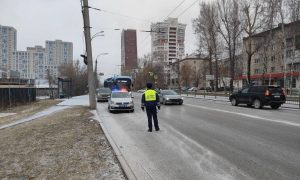 Сотрудник ГАИ на посту