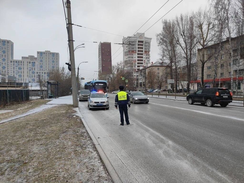 Сотрудник ГАИ на посту