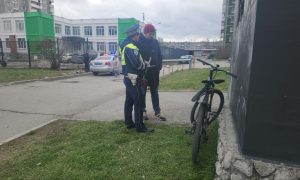 ГАИ работает на месте аварии