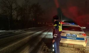 Сотрудник ГАИ на посту