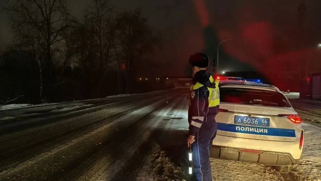 Сотрудник ГАИ на посту