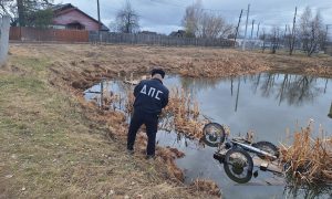 Мотоциклист утонул в резервуаре