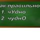 ударение в слове чудно