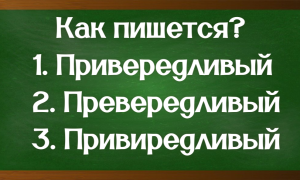 правописание слова привередливый