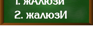 ударение в слове жалюзи