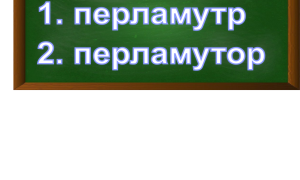 правописание слова перламутр