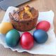 Пасхальный кекс и яйца