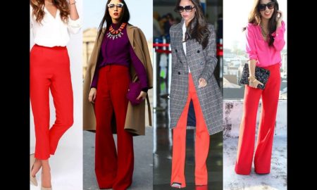 образы с красными брюками