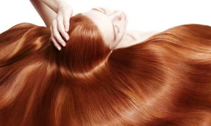 блестящие рыжие волосы