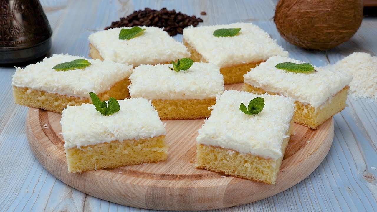 Пирог с кокосовой стружкой