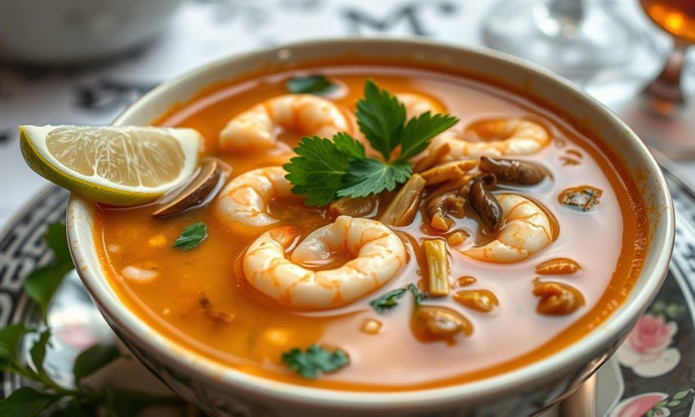 Том Ям с креветками