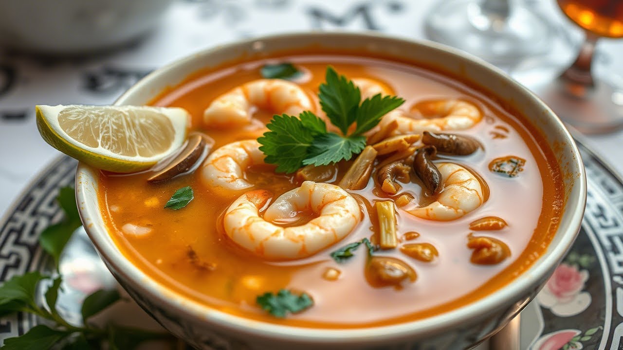 Том Ям с креветками