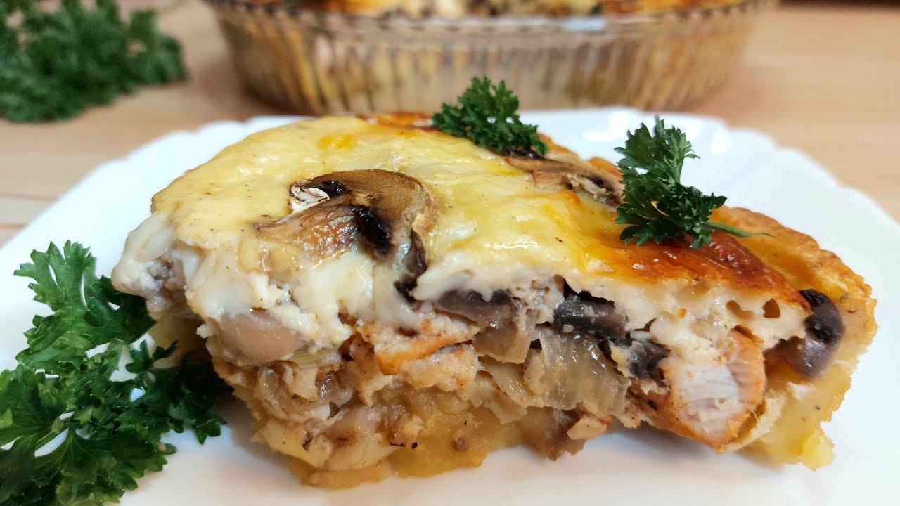 Жульен на тарелке