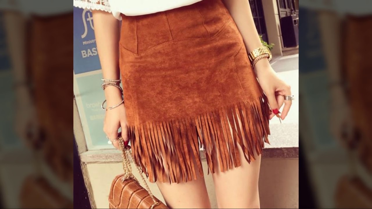 юбка с бахромой