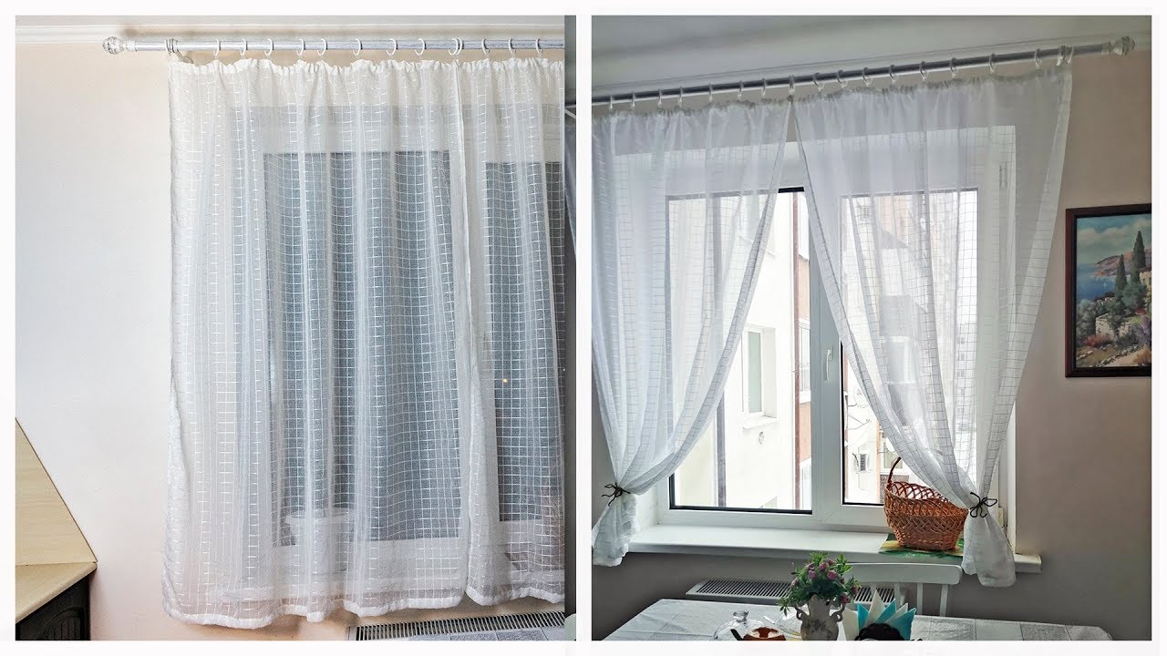 Тюль на кухне