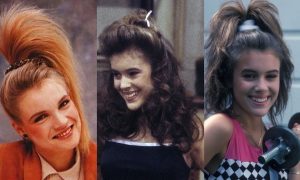 Прическа в стиле 90-ых