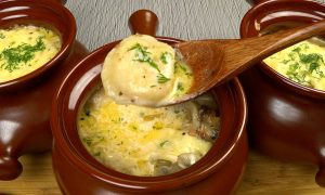 Пельмени в горшочках