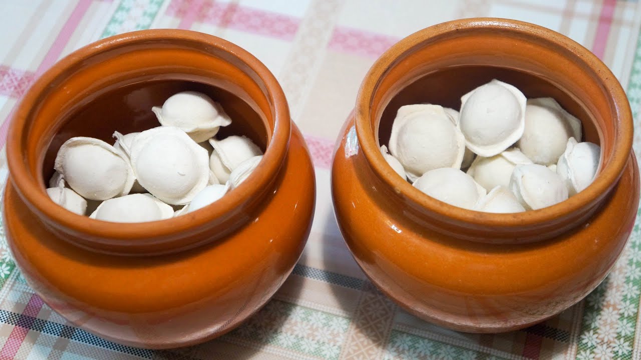 Пельмени в горшках