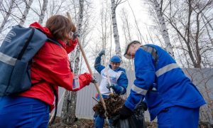 Металлурги на субботнике