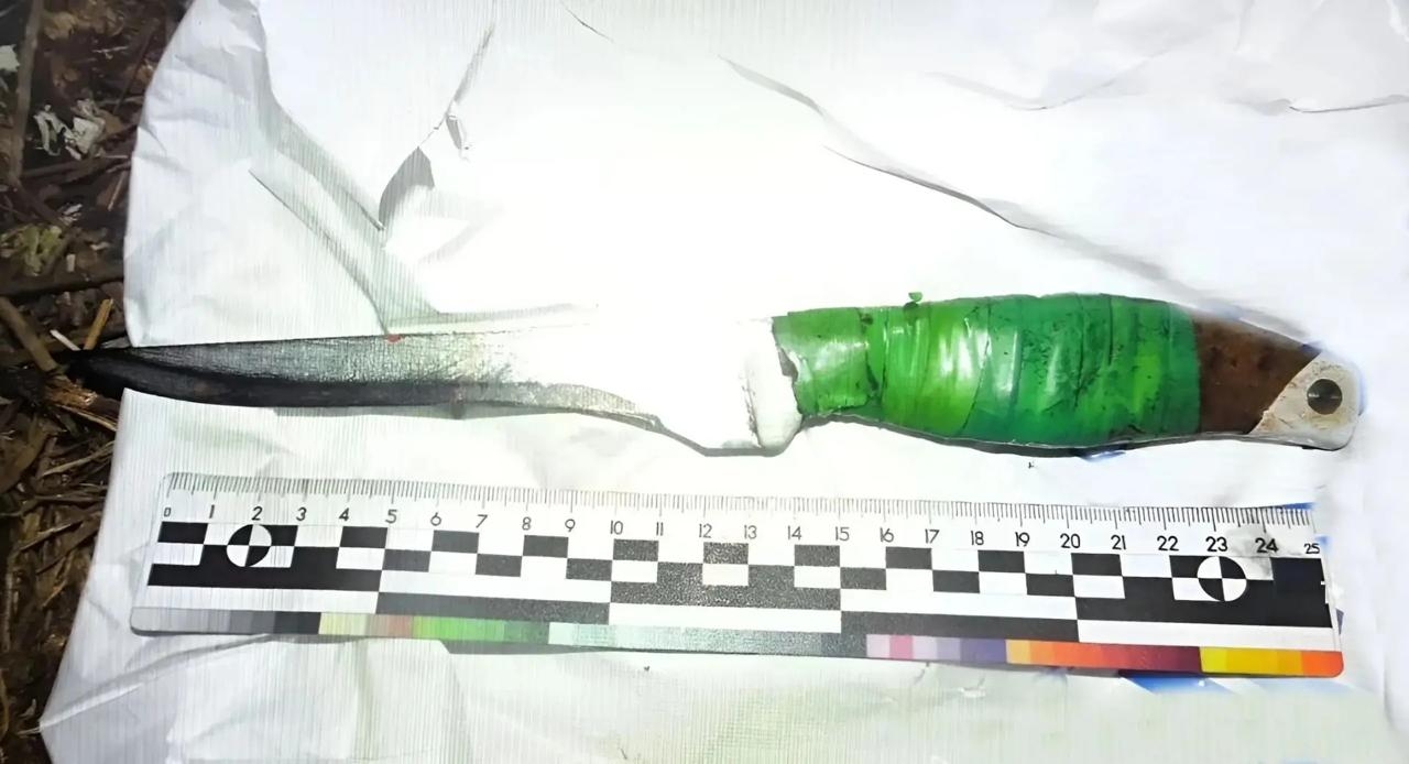 Орудие преступления крупным планом